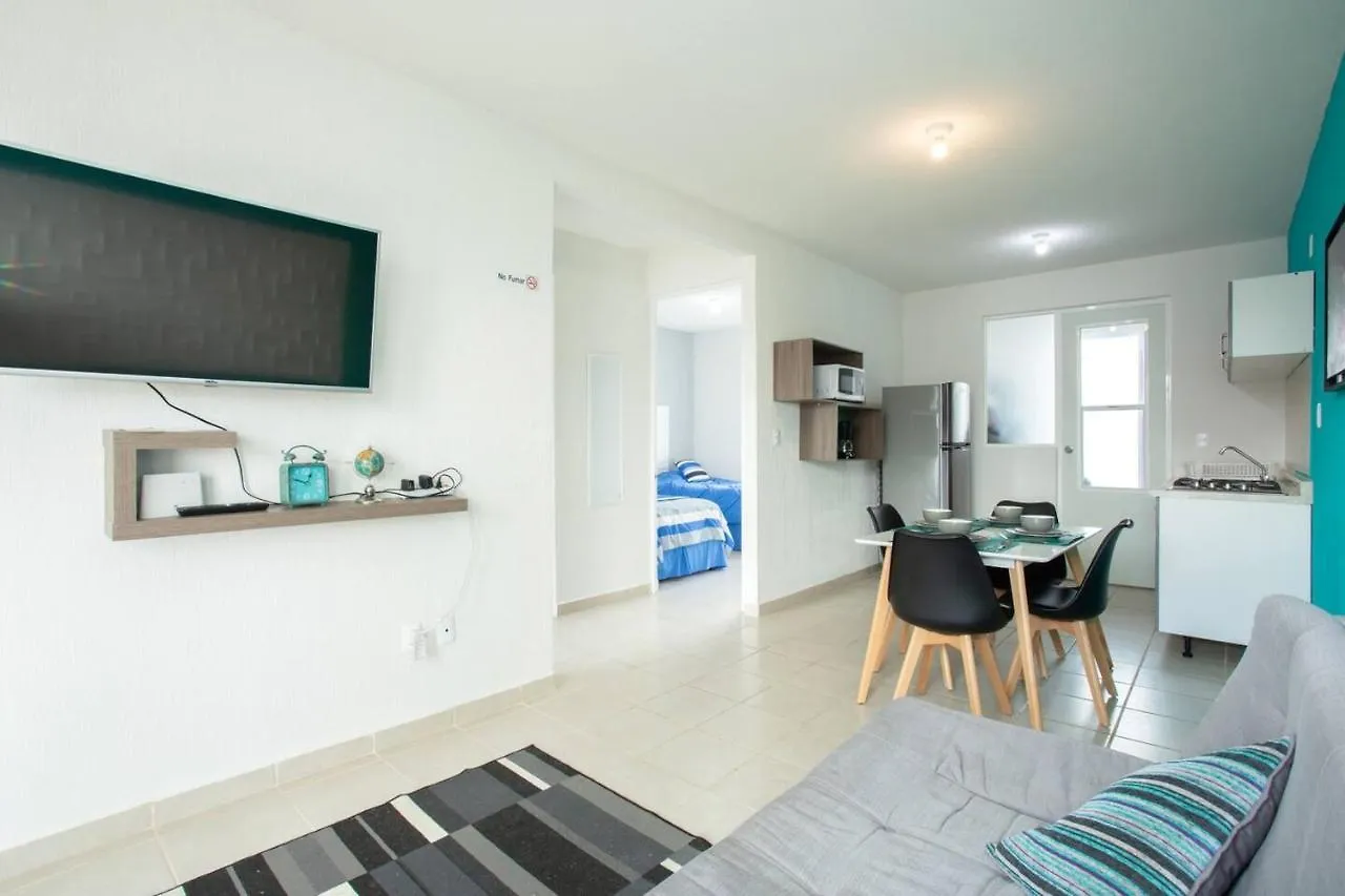 Apartamento Gema turquesa en privada con seguridad y familiar Apartamento Playa del Carmen