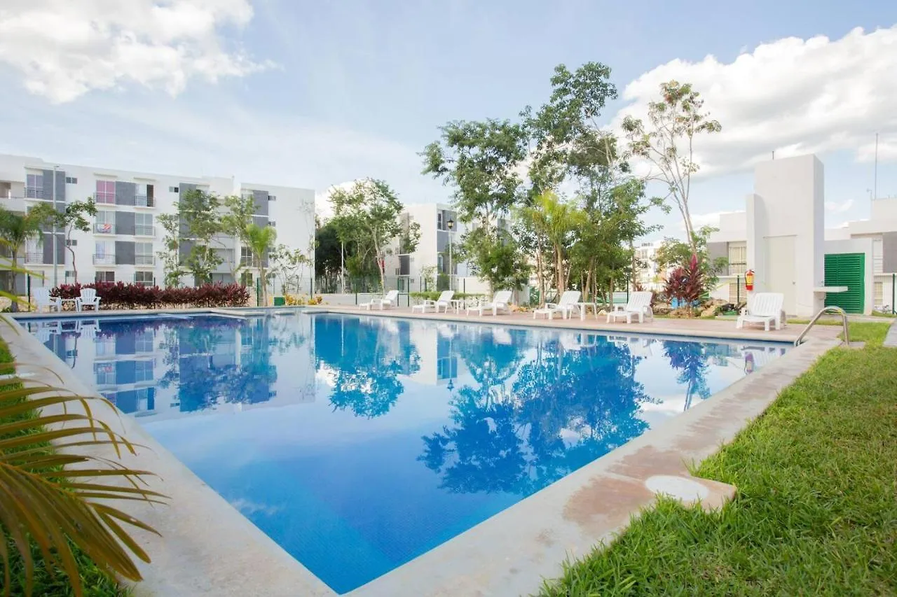 Apartamento Gema turquesa en privada con seguridad y familiar Apartamento Playa del Carmen